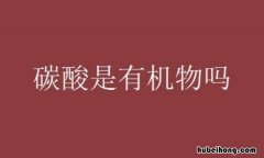 碳酸是有机物吗 有机酸和无机酸区别在哪里