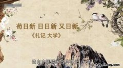 苟日新日日新又日新出自于哪里 苟日新日日新又日新的这句话的意思是什么