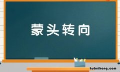 蒙头转向是什么意思 蒙头转向的蒙