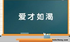 爱才如渴的意思是什么 爱才如渴打一数字