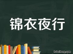 锦衣夜行成语出自哪 锦衣夜行上半句是什么