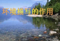 环境描写的六个作用是什么 环境描写的六大作用