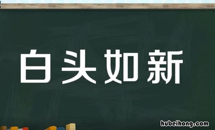 白头如新是什么意思 青盖如故白头如新是什么意思