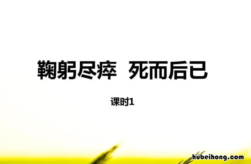 鞠躬尽瘁死而后已谁说的 鞠躬尽瘁死而后已是谁说的名言警句