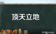 顶天立地怎么造句 顶天立地怎么造句20字