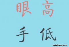 眼高手低的造句有哪些 眼高手低近义词反义词
