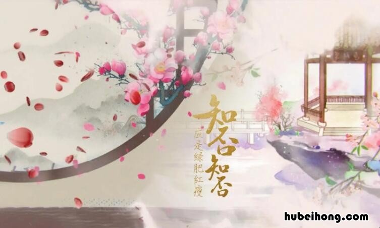 红瘦指的是哪种花 知否绿肥红瘦是什么意思