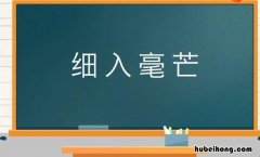 细入毫芒是什么意思 细致入微怎么读