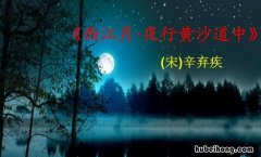 稻花香里说丰年听取蛙声一片出自哪首诗 稻花香里说丰年听取蛙声一片是什么歌
