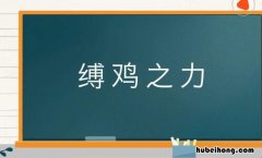 缚鸡之力是什么意思 什么叫缚鸡之力