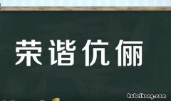 荣谐伉俪的意思是什么 荣谐伉俪的意思是什么解释