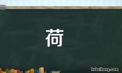 荷的多音字组词有哪些 荷的多音字组词2个