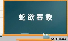 蛇欲吞象是什么意思 蛇欲吞象的近义词