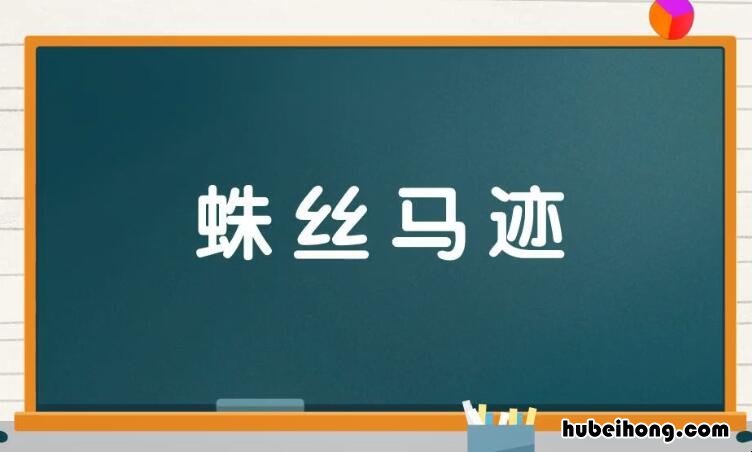 蛛丝马迹怎么造句 蛛丝马迹的造句和意思