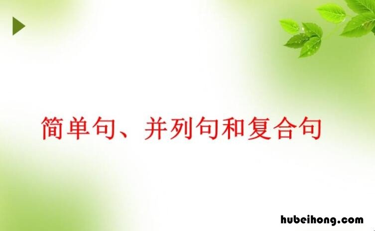 语文中复合句的类型有哪些 复合句的五种基本句型视频讲解