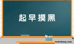起早摸黑是什么意思 起早摸黑是什么生肖动物
