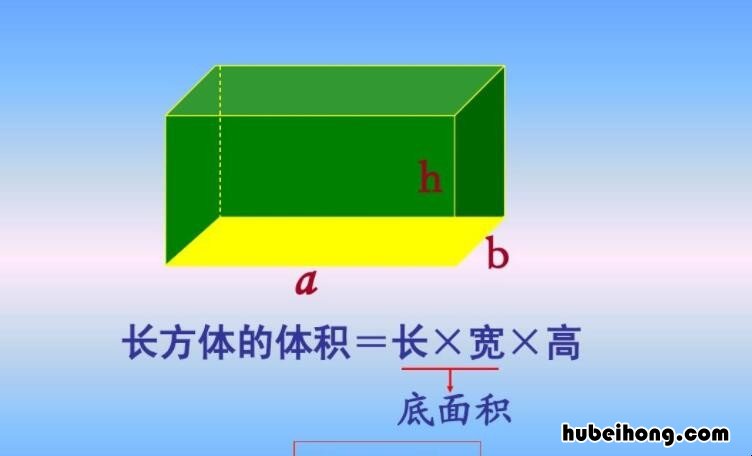 长方体底面积公式是什么 长方体的底面积公式是什么